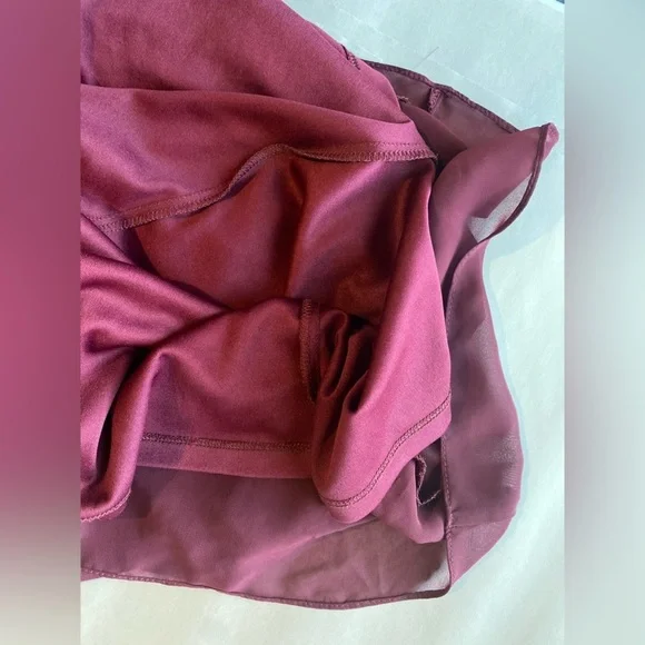 Bill Levkoff Burgundy Bridesmaids Maxi Dress, Size 12 - Picture 6 of 7